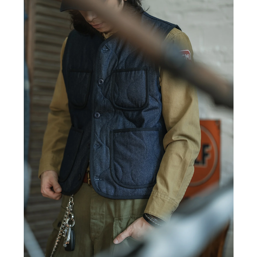 Military Style Quilted Padded Ripstop Nylon Vest liner 馬甲 羽絨-細節圖5