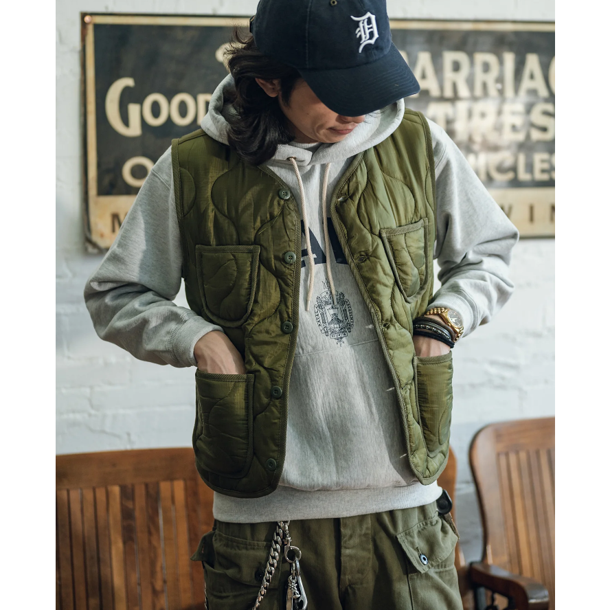 Military Style Quilted Padded Ripstop Nylon Vest liner 馬甲 羽絨-細節圖8