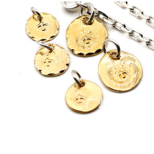 Goro＇s高橋吾郎 太角項鍊 連接環 開口環 925純銀 手工敲擊 拉絲-細節圖2