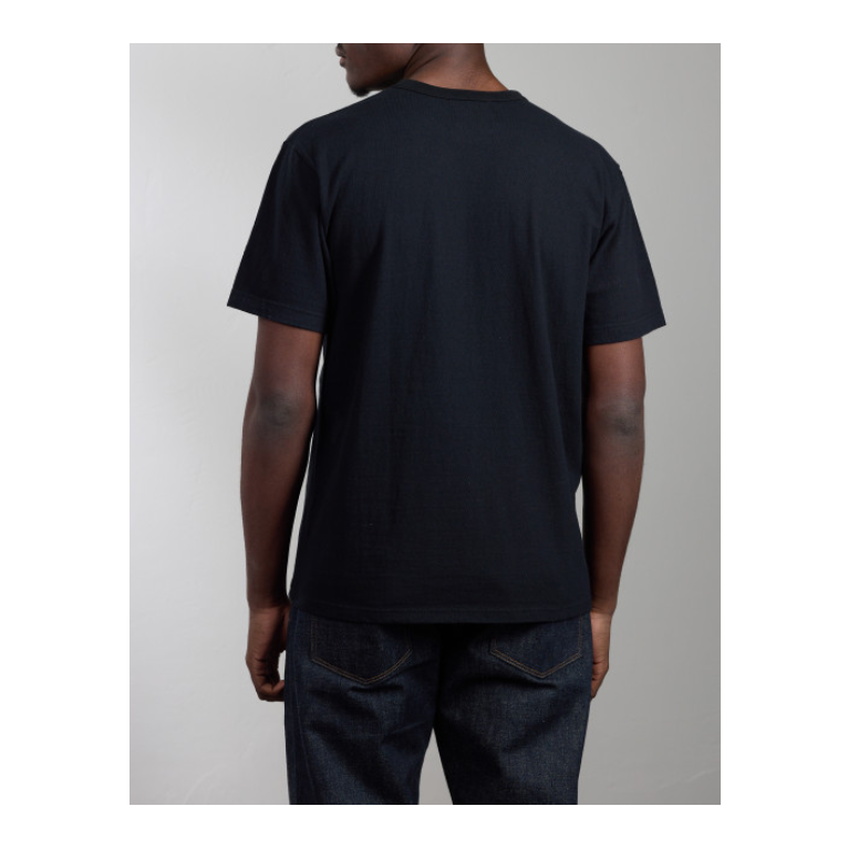 超級長絨棉 重磅T-SHIRT短袖打 270G 男士復古 鎖鏈車壓肩 小領口-細節圖3