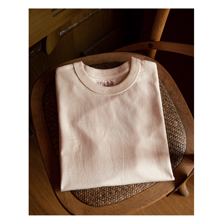 超級長絨棉 重磅T-SHIRT短袖打 270G 男士復古 鎖鏈車壓肩 小領口-細節圖8