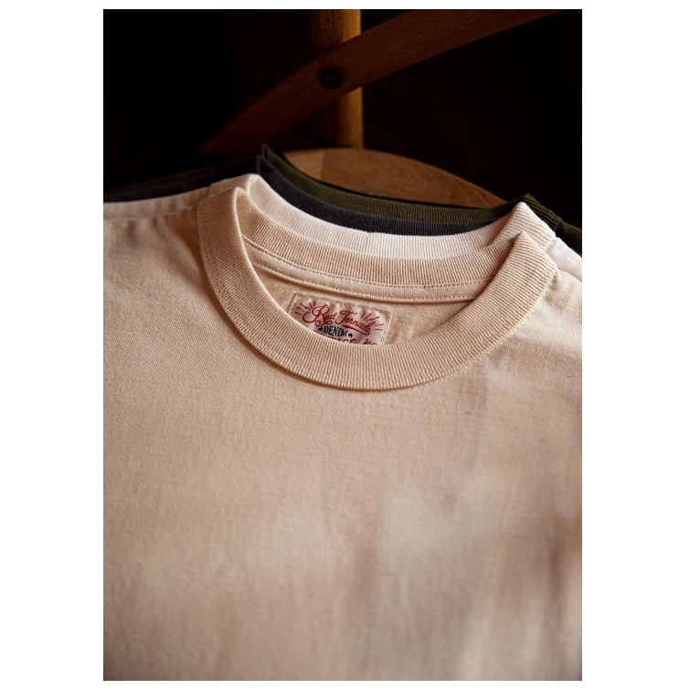 超級長絨棉 重磅T-SHIRT短袖打 270G 男士復古 鎖鏈車壓肩 小領口-細節圖9