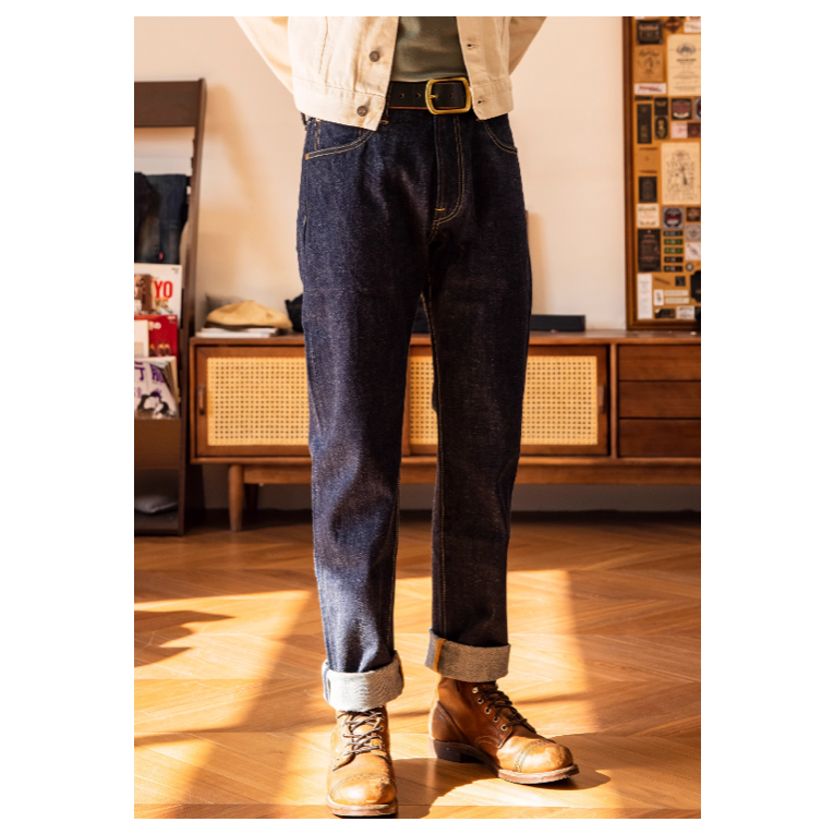 511xx lvc BOTTOM FLY 復刻Warehouse酸化面料 長絨棉布料 16.5 oz-細節圖2