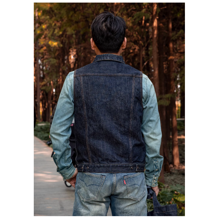 復刻鐵心 526V牛仔馬甲 21OZ INDIGO 重磅 原牛 丹寧-細節圖4