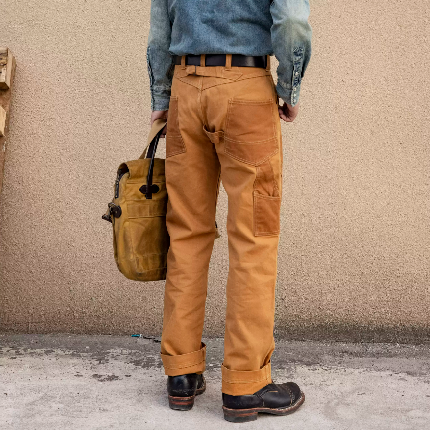 本季必買 復刻 Freewheelers Derrickman 14oz 魚骨紋 9口袋工裝褲 高腰寬鬆直筒 重機褲-細節圖7