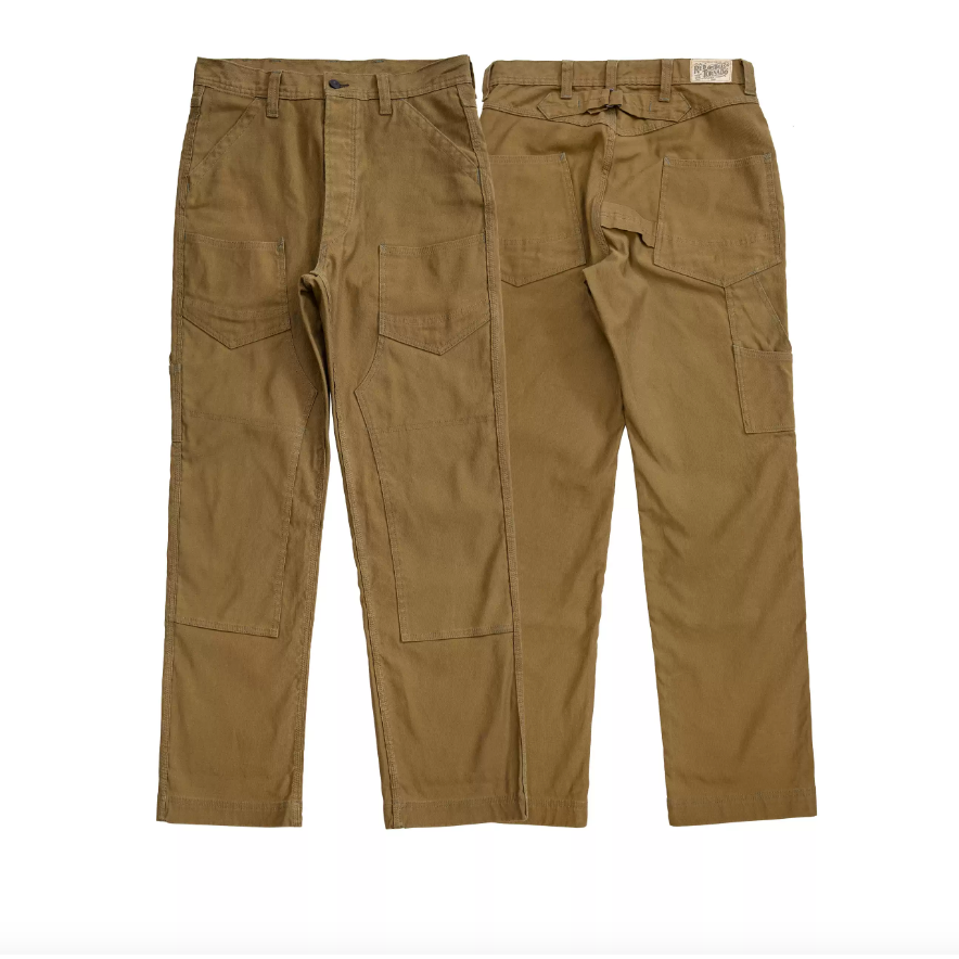 本季必買 復刻 Freewheelers Derrickman 14oz 魚骨紋 9口袋工裝褲 高腰寬鬆直筒 重機褲-規格圖11