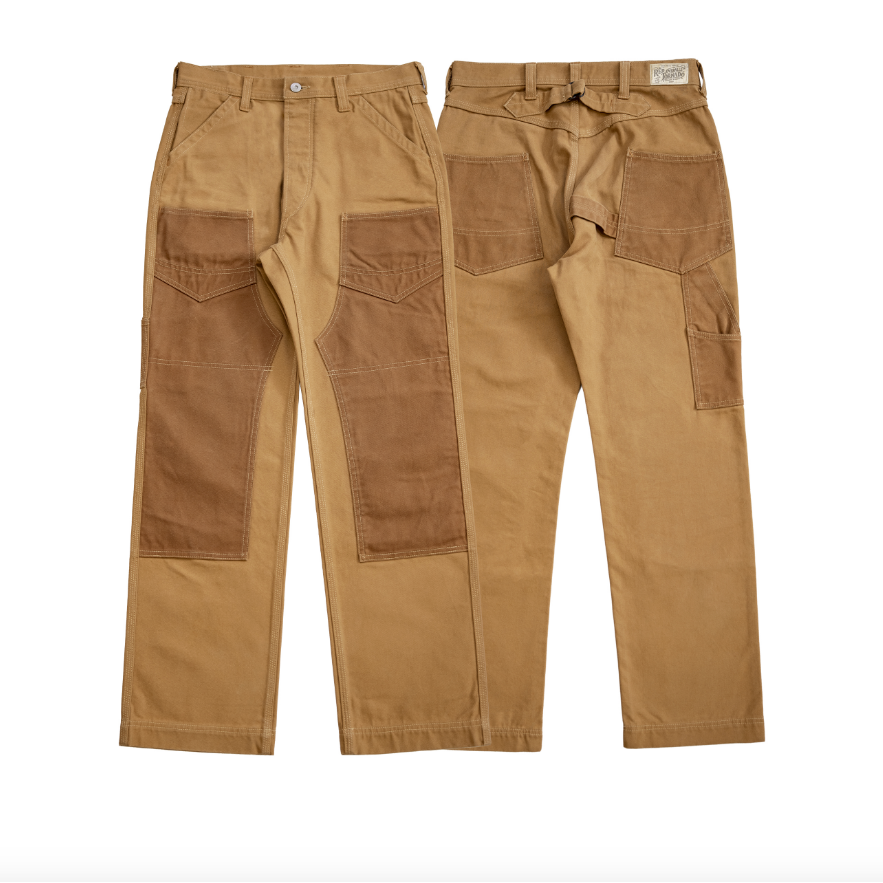 本季必買 復刻 Freewheelers Derrickman 14oz 魚骨紋 9口袋工裝褲 高腰寬鬆直筒 重機褲-規格圖11