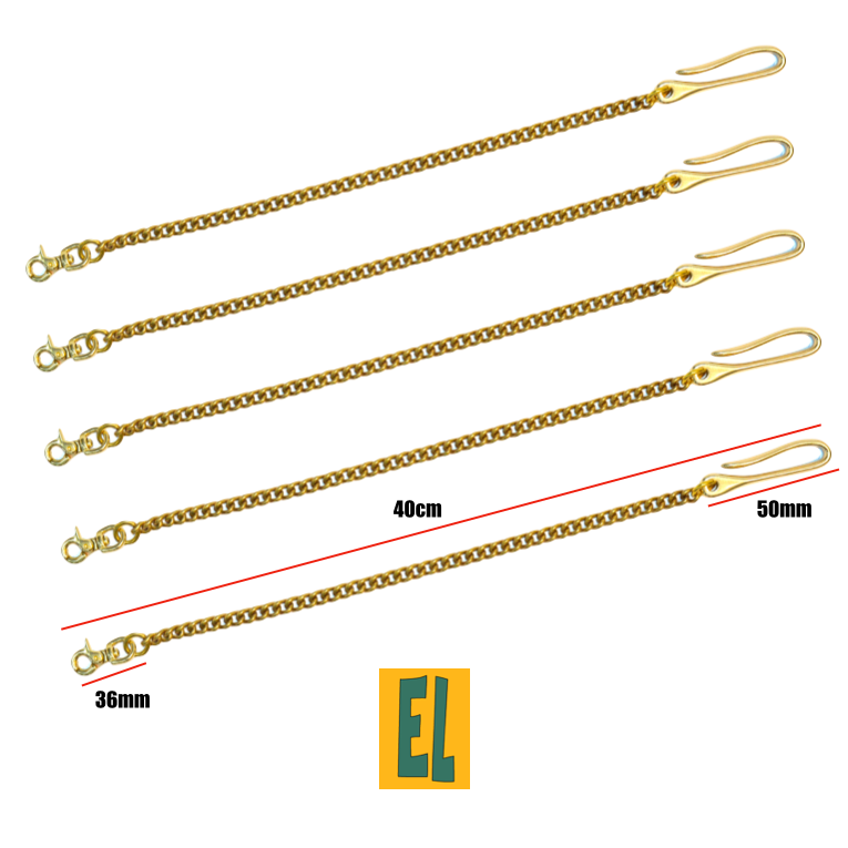 復刻日版黃銅財布釦 brass 皮帶環 養牛聖物 S勾 黃銅金具腰鍊-細節圖2