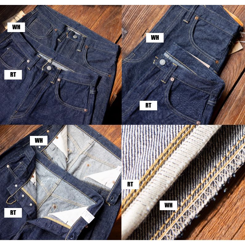 濃紺極上 超貴重 複刻 限定WH S501XX大戦 色落自慢 WEST RIDE 14oz-細節圖6