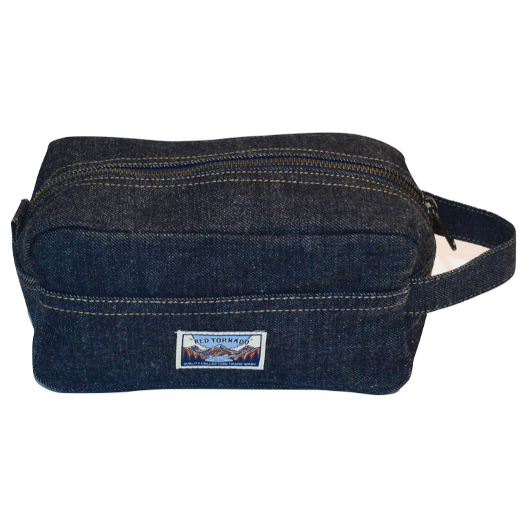 2025 RT 赤耳丹寧面料 手拿包 盥洗包 化妝包 收納包 出國包 14oz-細節圖2