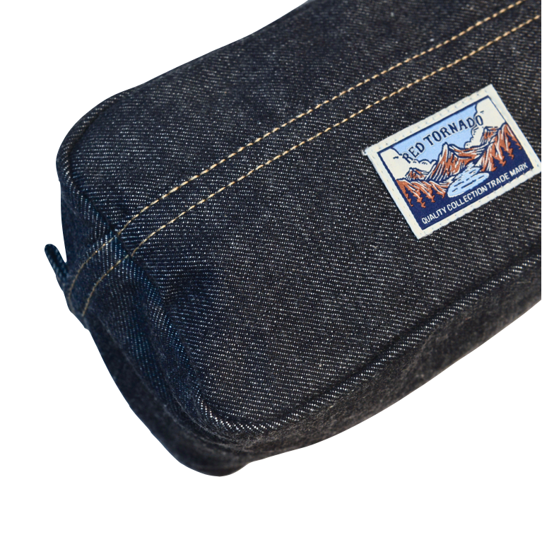 2025 RT 赤耳丹寧面料 手拿包 盥洗包 化妝包 收納包 出國包 14oz-細節圖5