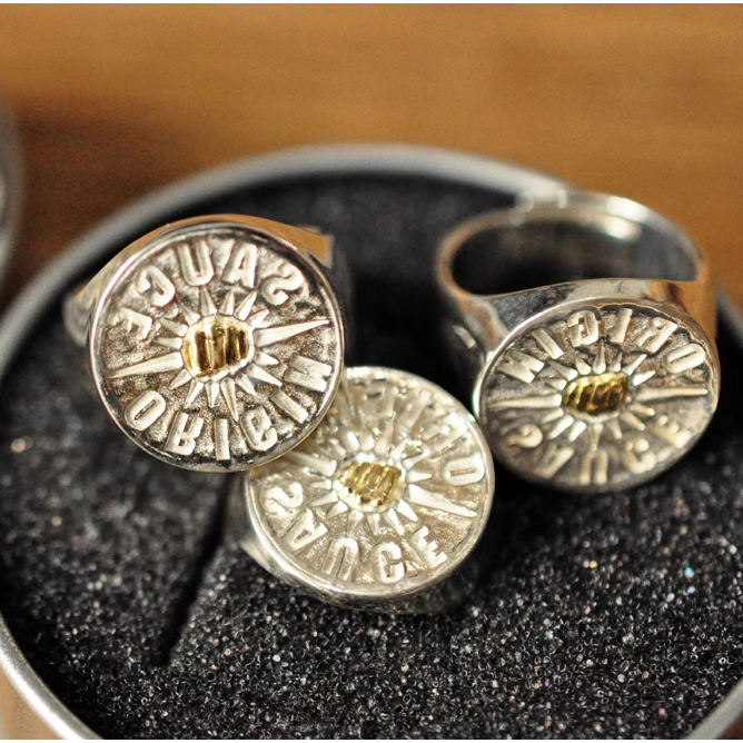 SAUCE ORIGIN 點金戒指 印章 印台 復古18k EL CAPITAL-細節圖2