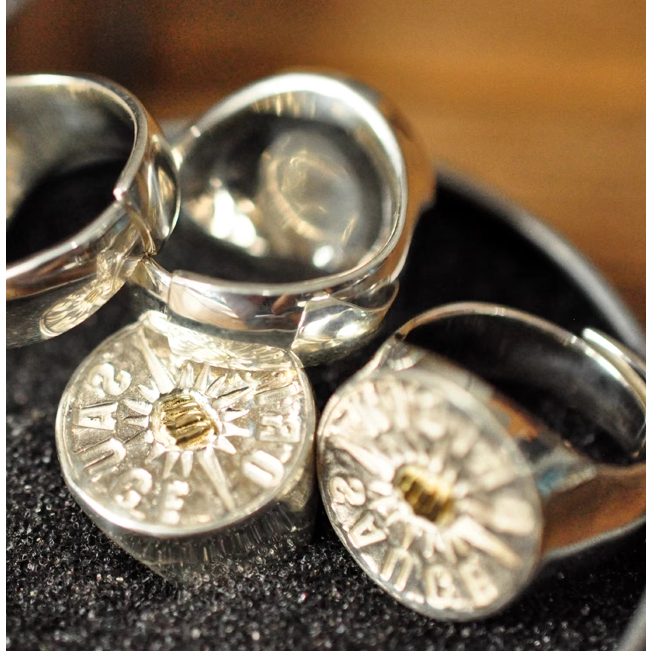 SAUCE ORIGIN 點金戒指 印章 印台 復古18k EL CAPITAL-細節圖3