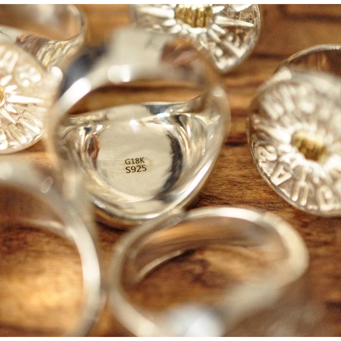 SAUCE ORIGIN 點金戒指 印章 印台 復古18k EL CAPITAL-細節圖9