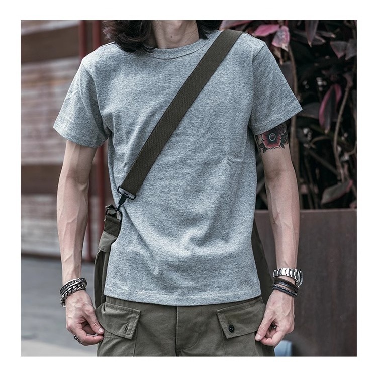 頂級做工環錠紡紗bronson 老式古董織布機300g重磅圓領短袖T-SHIRT-細節圖4