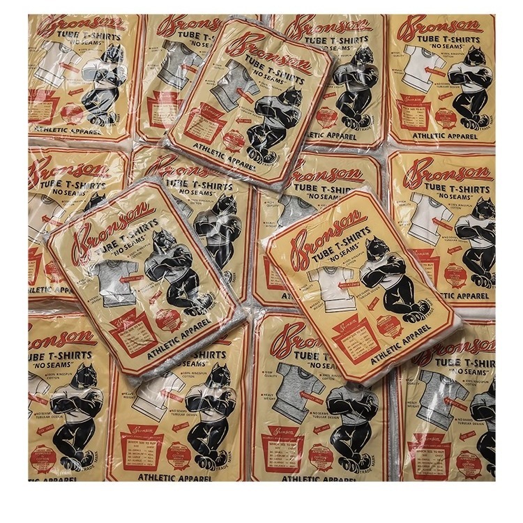 頂級做工環錠紡紗bronson 老式古董織布機300g重磅圓領短袖T-SHIRT-細節圖6