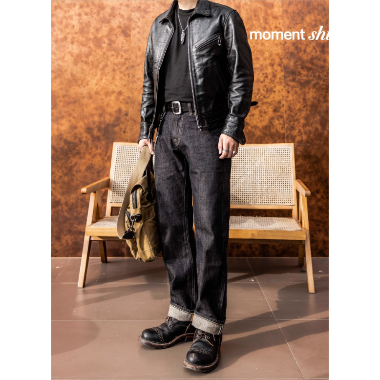 春夏 IR-634 TYPE 12OZ 赤耳丹寧原牛 修身直筒長褲 1%彈力 slim stright-細節圖3