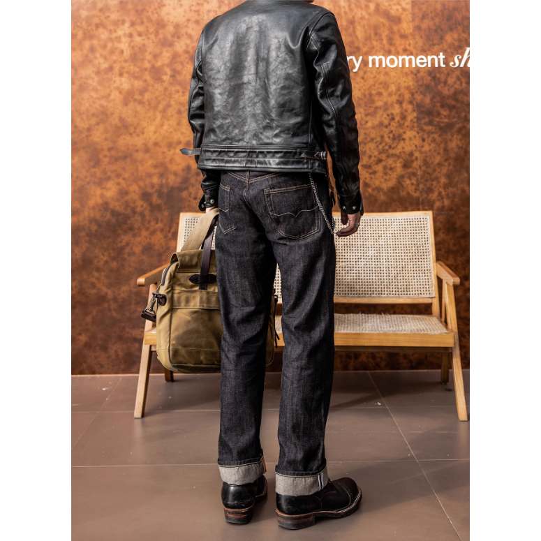 春夏 IR-634 TYPE 12OZ 赤耳丹寧原牛 修身直筒長褲 1%彈力 slim stright-細節圖4