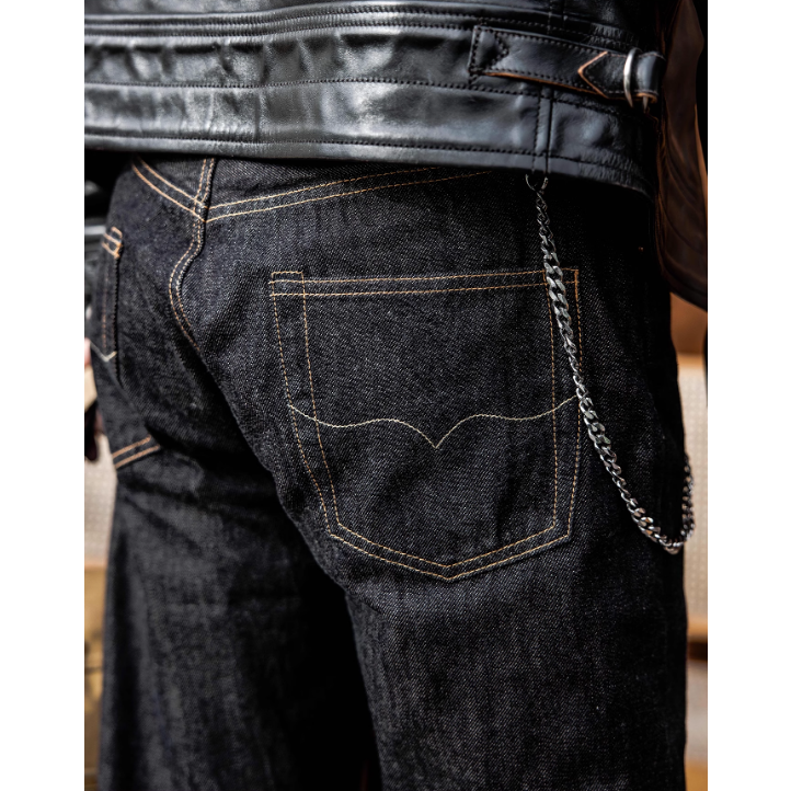 春夏 IR-634 TYPE 12OZ 赤耳丹寧原牛 修身直筒長褲 1%彈力 slim stright-細節圖6