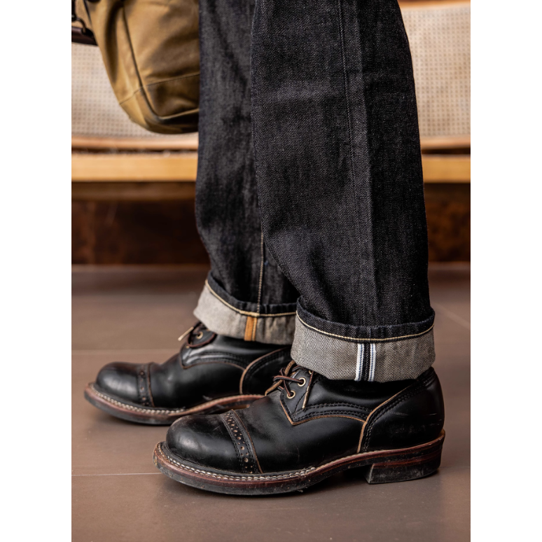 春夏 IR-634 TYPE 12OZ 赤耳丹寧原牛 修身直筒長褲 1%彈力 slim stright-細節圖7