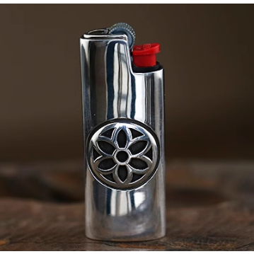 真金白銀 Vintage’s abalone lighter cover BIC MINI 打火機殼sakura-細節圖7