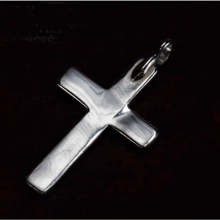 純銀雕花十字架 做舊 925-細節圖5