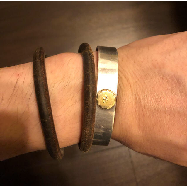Goro＇s ゴローズGoros 高橋吾郎 日本現貨 一生之環 唔接縫皮手鐲環 革ブレス XXS , XS , S-細節圖10