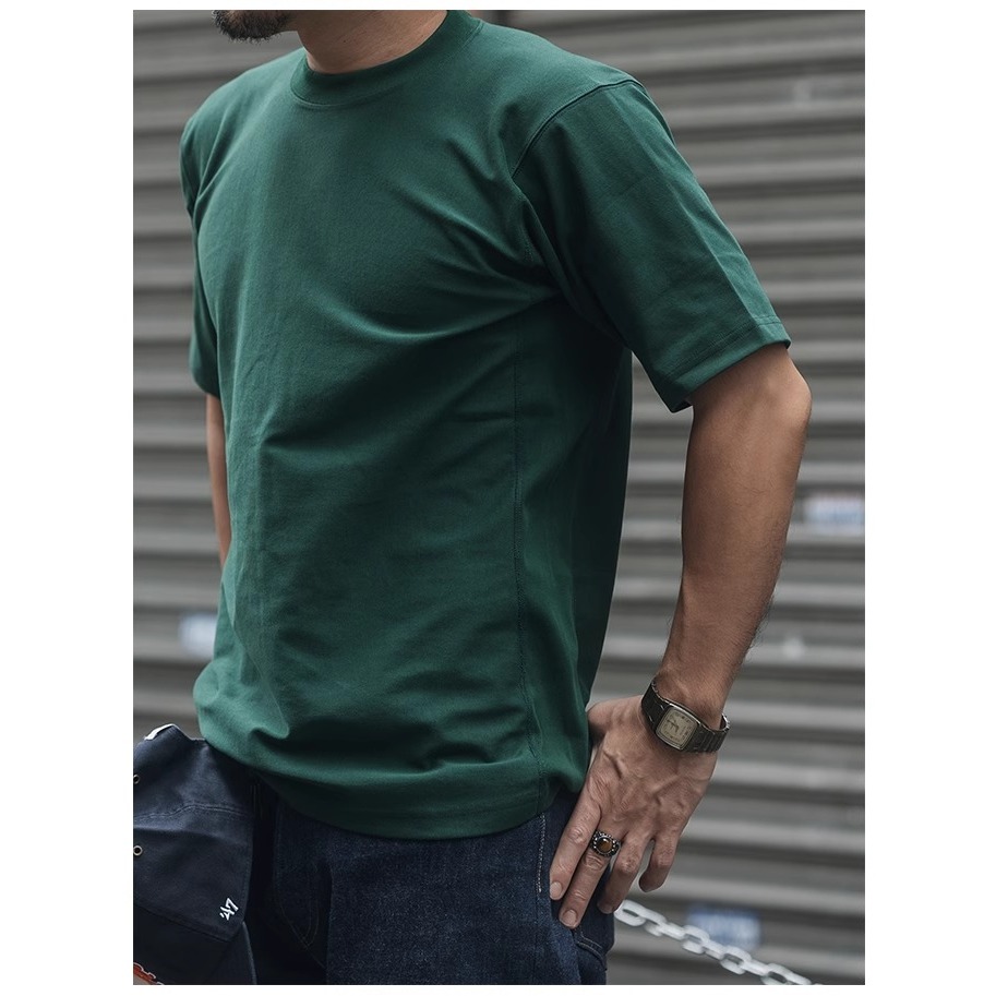 BRONSON REVERSE WEAVE Tee   美軍運動訓練橫紋短袖｜420克厚磅 無肩縫復刻款-細節圖5