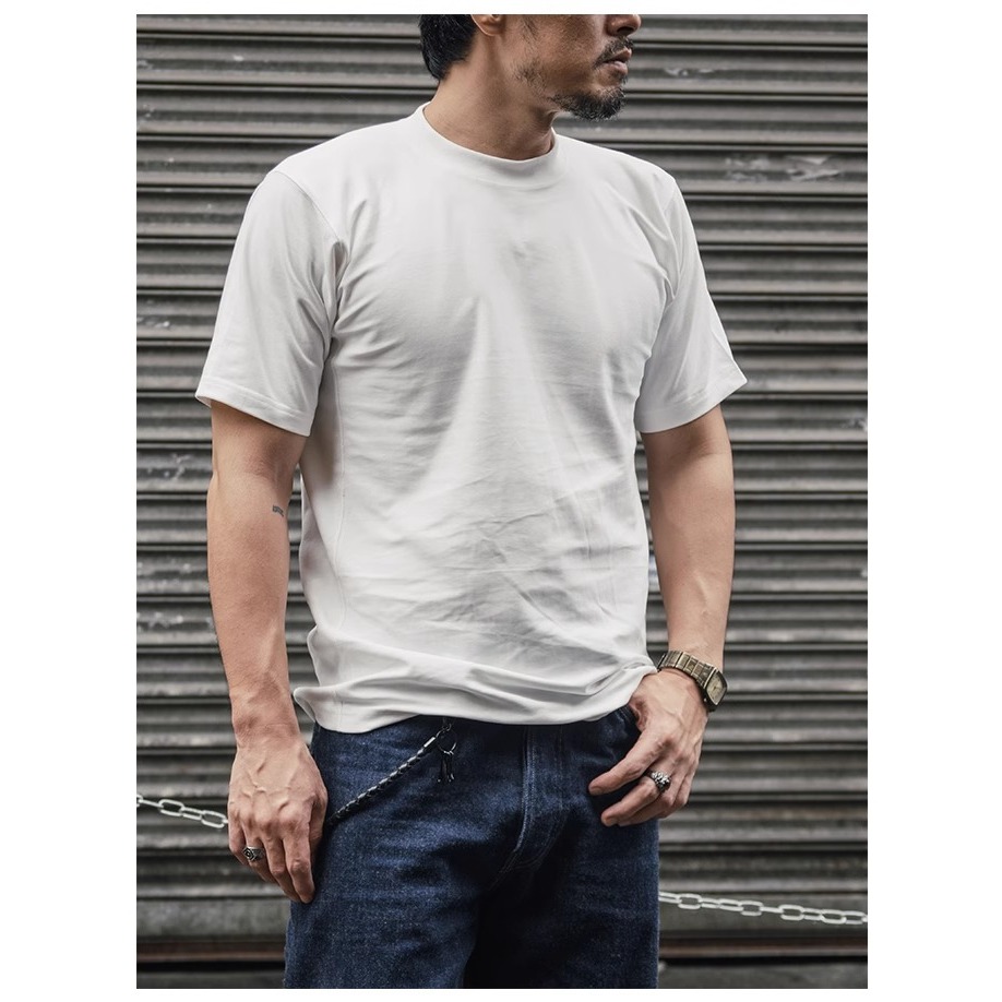 BRONSON REVERSE WEAVE Tee   美軍運動訓練橫紋短袖｜420克厚磅 無肩縫復刻款-細節圖7