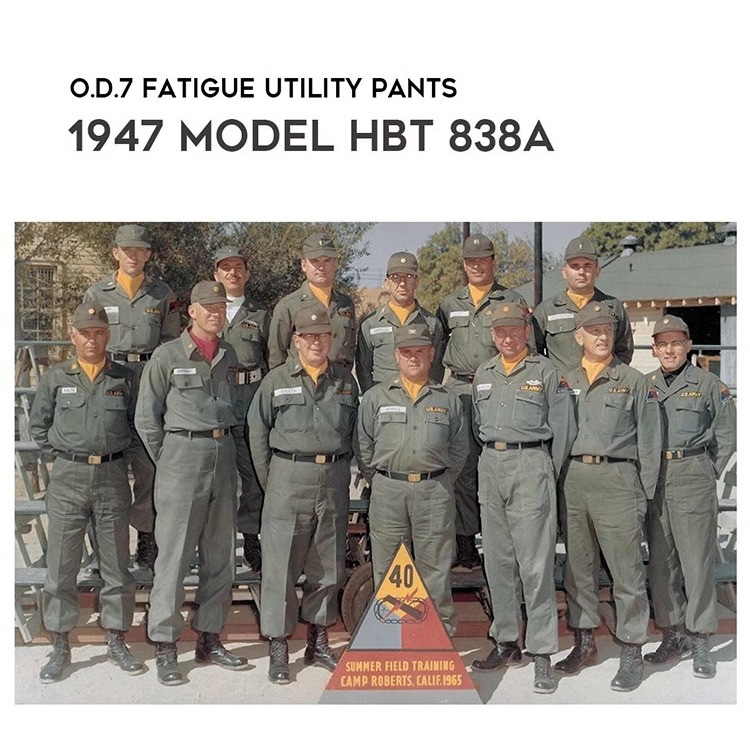 復刻 BRONSON O.D.7 Fatigue Utility Pants   10oz 人字紋 HBT‧1947-細節圖3
