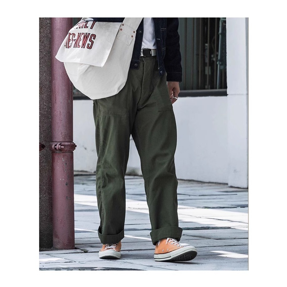 復刻 BRONSON O.D.7 Fatigue Utility Pants   10oz 人字紋 HBT‧1947-細節圖11