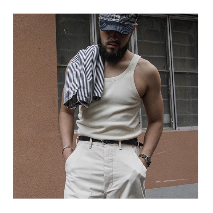 BRONSON REPLICA SUMMER SLEEVELESS UNDERSHIRT  二戰 M-1942tank-細節圖4