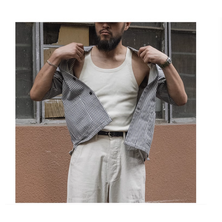 BRONSON REPLICA SUMMER SLEEVELESS UNDERSHIRT  二戰 M-1942tank-細節圖6