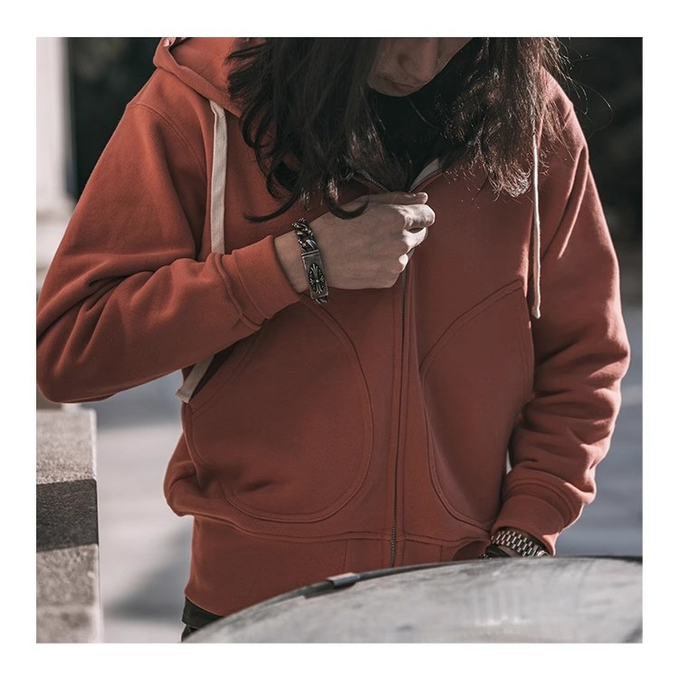 復刻 NON STOCK 500g RAGLAN ZIP HOODIE   美軍訓練連帽｜IDEAL 拉鍊‧雙縫V 片-細節圖5