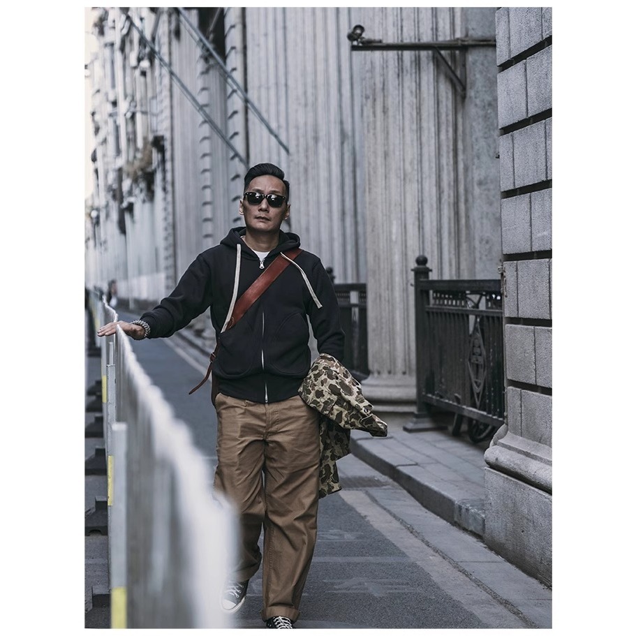 復刻 NON STOCK 500g RAGLAN ZIP HOODIE   美軍訓練連帽｜IDEAL 拉鍊‧雙縫V 片-細節圖7