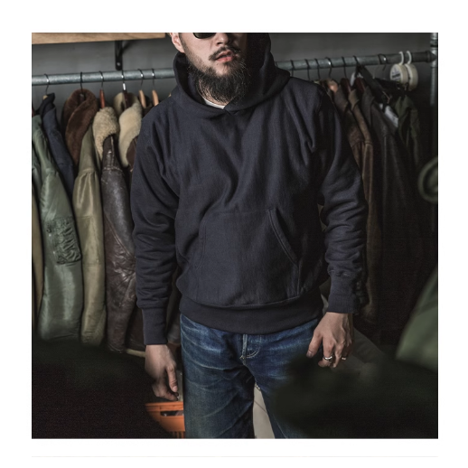 BRONSON REVERSE WEAVE SPORTS HOODIE 經典逆向橫紋織法連帽衛衣-細節圖10