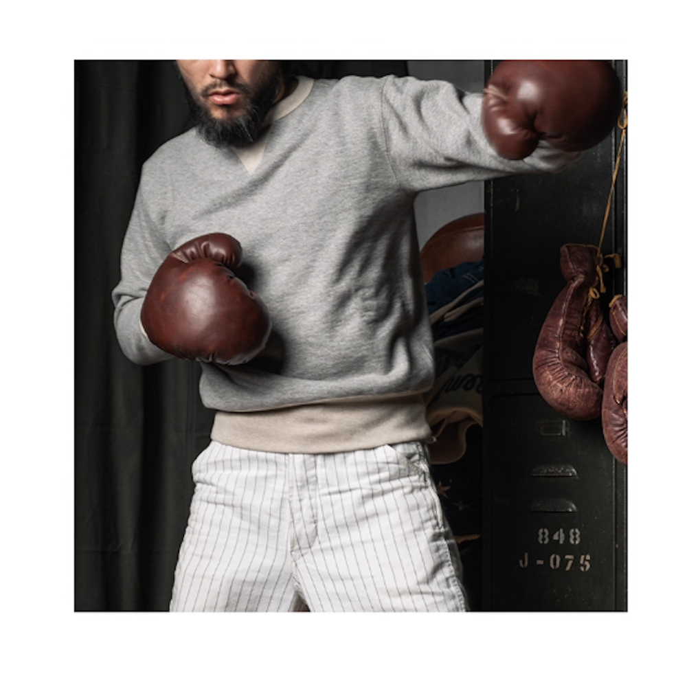 BRONSON 復刻1930S 1ST V-NECK INSERT BOXING SWEATER｜美軍體能訓練用拉克蘭-細節圖3