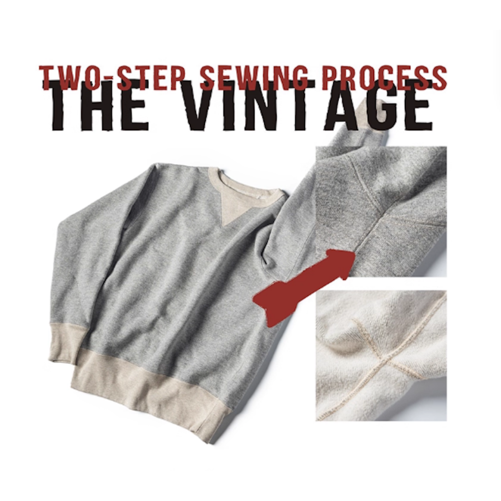 BRONSON 復刻1930S 1ST V-NECK INSERT BOXING SWEATER｜美軍體能訓練用拉克蘭-細節圖5