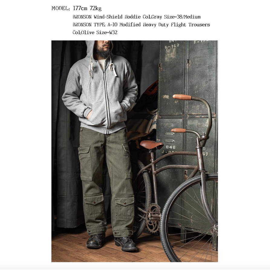 BRONSON 1950’S STYLE WIND SHIELD HOODIE 雙層格紋內裡防風連帽衛衣 帽T 日常外-細節圖4