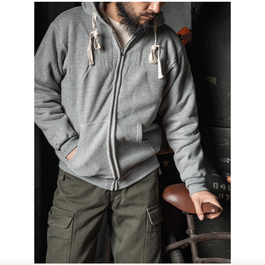 BRONSON 1950’S STYLE WIND SHIELD HOODIE 雙層格紋內裡防風連帽衛衣 帽T 日常外-細節圖5