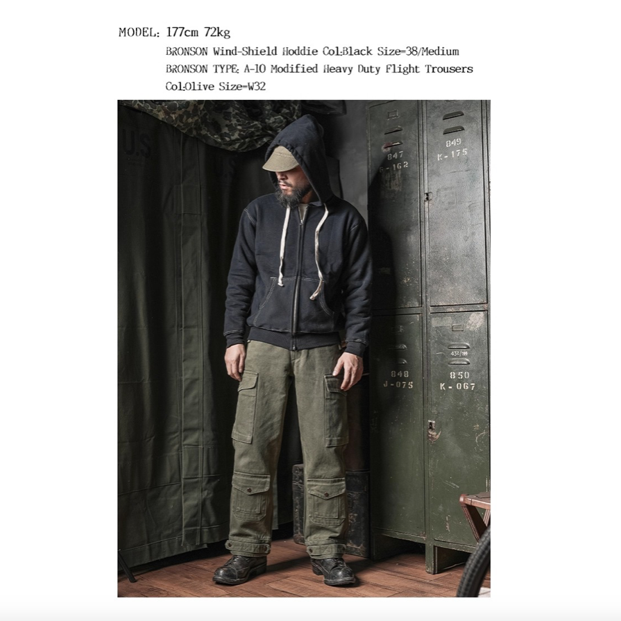 BRONSON 1950’S STYLE WIND SHIELD HOODIE 雙層格紋內裡防風連帽衛衣 帽T 日常外-細節圖6