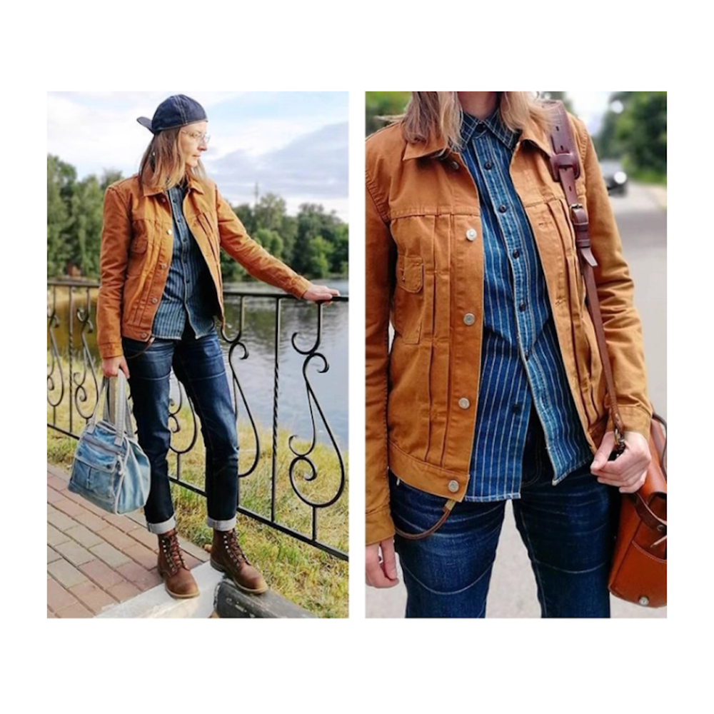 NON-STOCK FLYER 牛仔條紋長袖透氣孔工裝襯衫 40s Wabash vintage-細節圖11