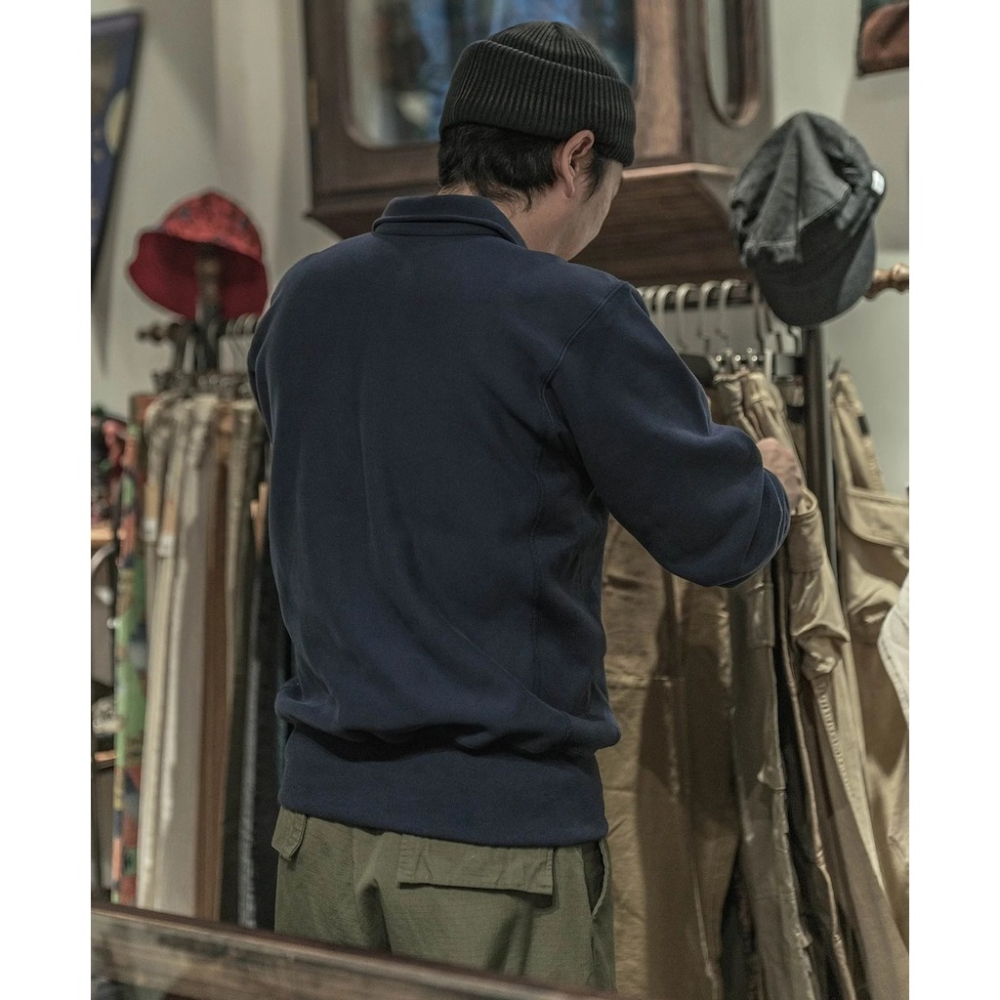 NON STOCK 復刻 1950s USAFA 反向編織半拉鍊衛衣 17.6oz Terry TALON 拉鍊-細節圖6