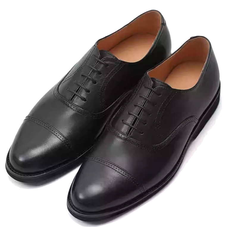 經典圓頭牛津鞋 CAP-TOE 打蠟頭層牛皮 豬皮內裡 冷凝橡膠成型大底 皮鞋 上班 紳士-細節圖8