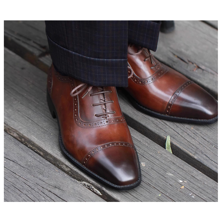 EL CAPITAL 正裝皮鞋 打蠟頭層牛皮 水染牛皮內裡 Blake 內縫 DRASS SHOE-細節圖5