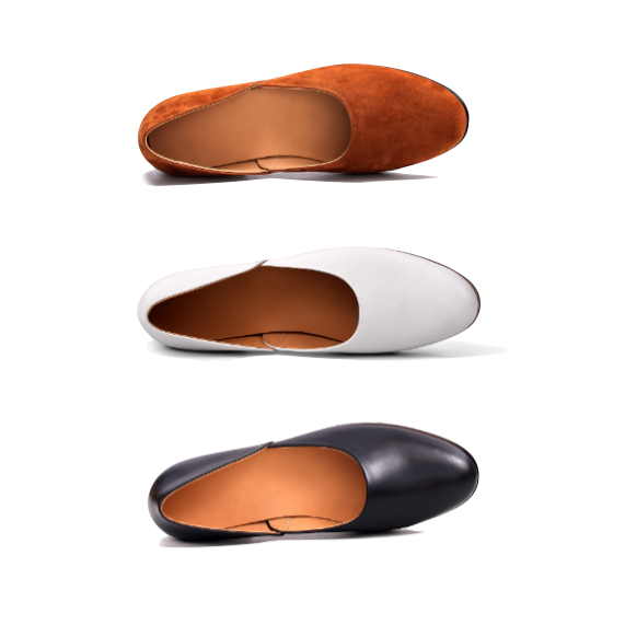  圓頭一腳蹬皮鞋 進口小牛皮鞋面 水染牛皮內裡 Blake 內縫 AMAFI SLIP ON-細節圖3