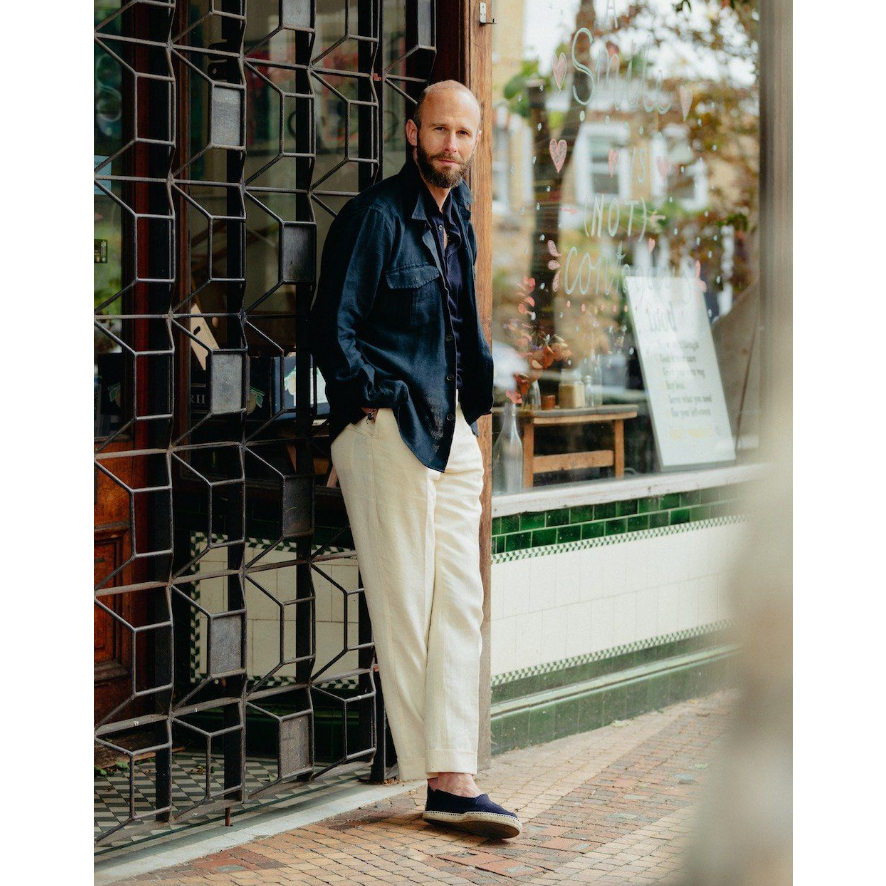 EL CAPITAL 度假系列 羊皮漁夫鞋 men＇s Espadrille 水染內裡 橡膠成型大底 2.8cm 後跟一-細節圖8