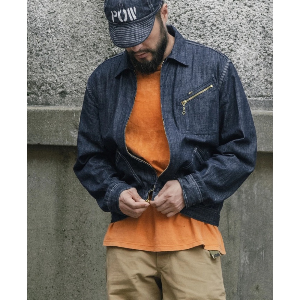 NON STOCK 1960s 復古拉鍊丹寧工裝外套 8oz Denim TALON Loose Fit 91-B-細節圖3