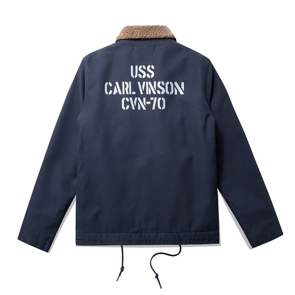 時代經典 US NAVY 復刻早期 N-1 甲板外套 JUNGLE CROSS 11.5oz 羊羔毛內裡 修身版 USS-細節圖4