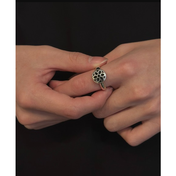 Spacer Cap Ring  Smooth 925 純銀 手工鑄造 打磨-細節圖4